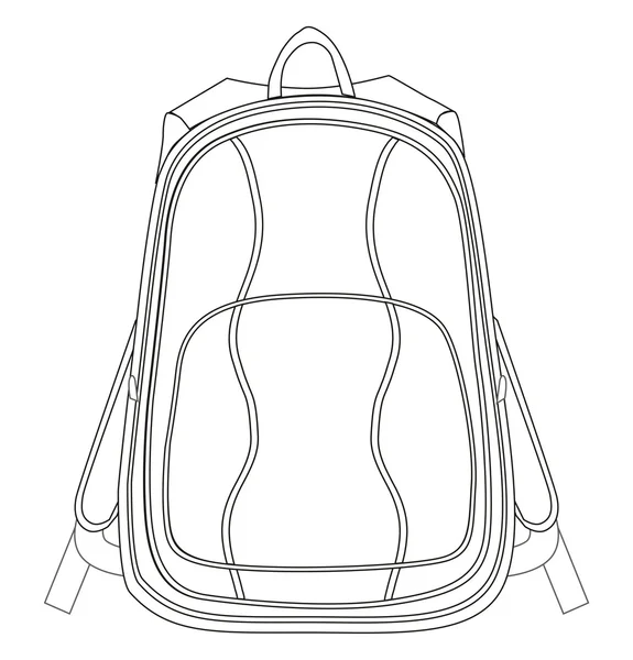 Bag pack garment illustration — Stock Photo, Image
