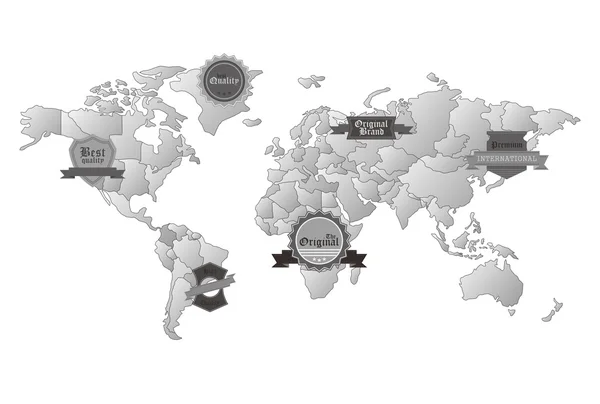World map art — Stock Photo, Image