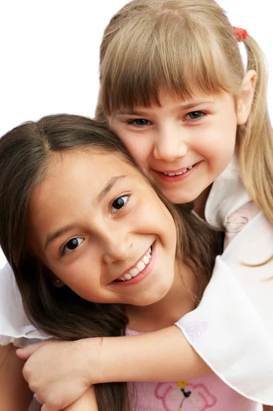 Duas meninas se alegram — Fotografia de Stock