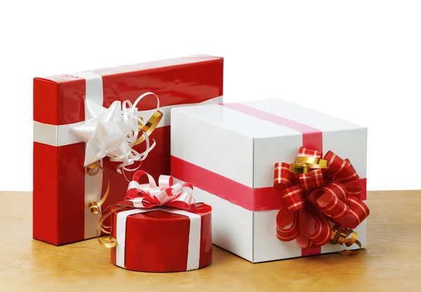 Nice gifts in the table — Stock Photo, Image