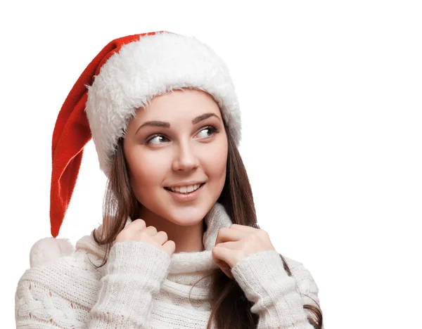 The nice girl is looking in sweater — Stock Photo, Image