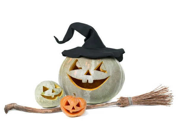 Urlaub geschnitzten Kürbis halloween — Stockfoto