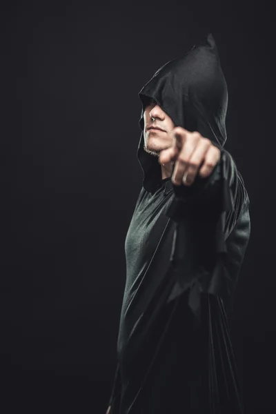 Guy in the black robe indicates you — Stock Photo, Image