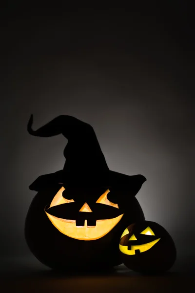 Drie jack-o-lantern — Stockfoto