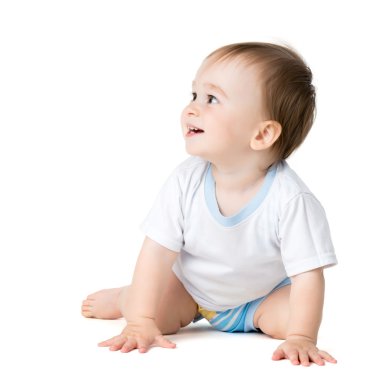 oturma ve yana doğru seyir bebek