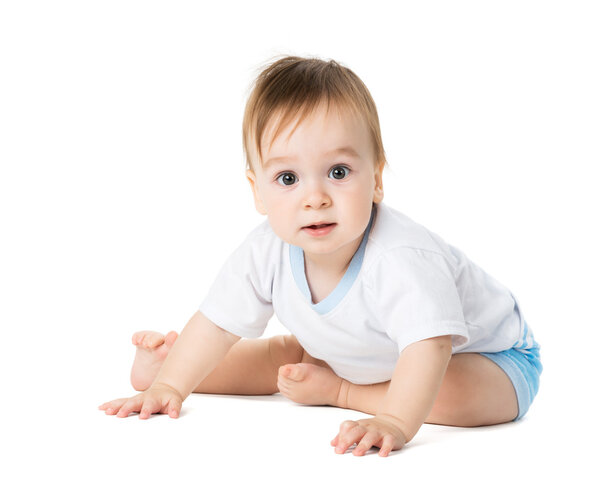 baby lying on his stomach