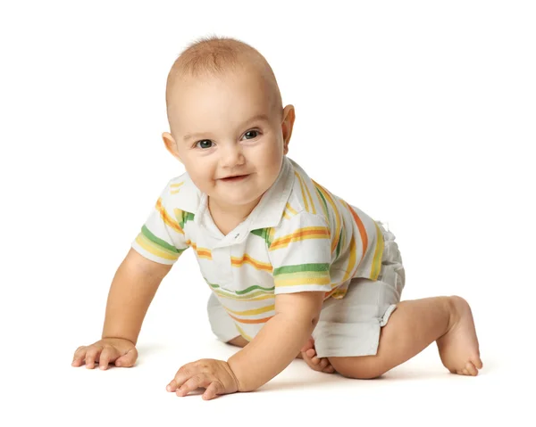 Baby creepson a white background — Stock Photo, Image