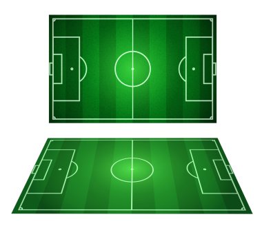 futbol sahası - vektör