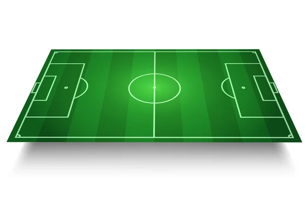 Fútbol / Campo de fútbol vector 3D Vectores de stock libres de derechos