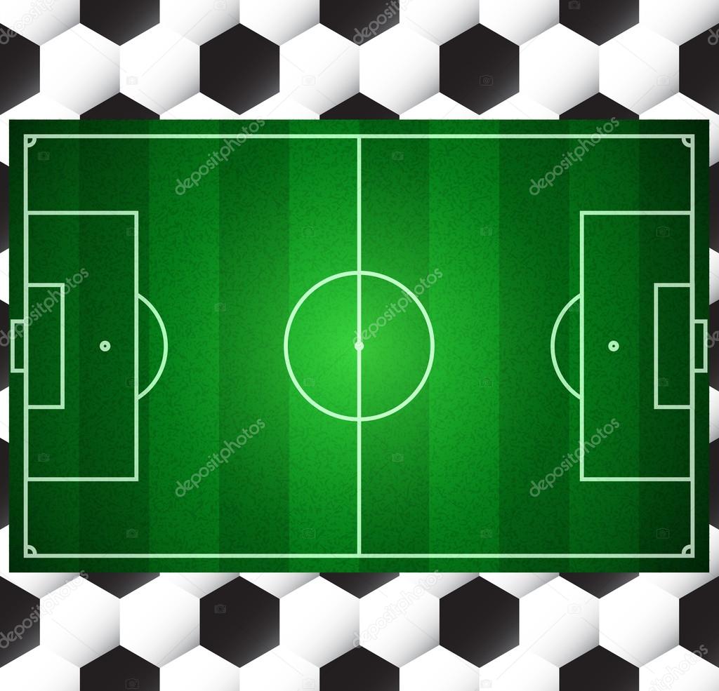 Football soccer vector field