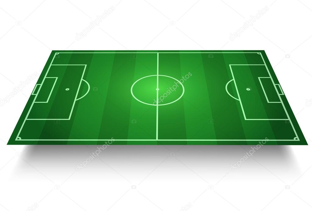 Soccer/Football Field vector 3D