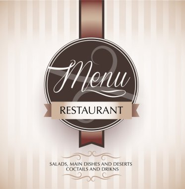 Restoran menüsü tasarım şablonu