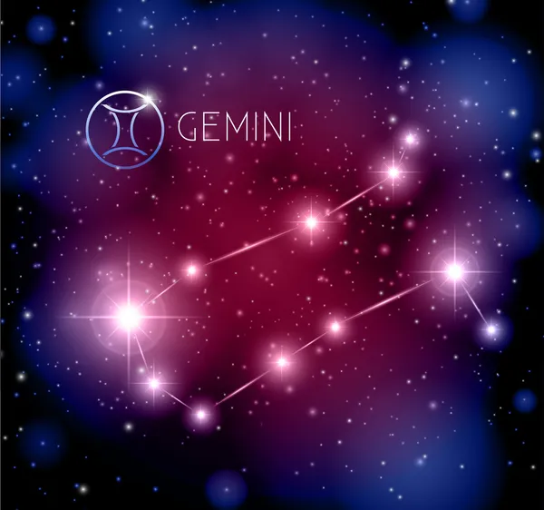 Gemini constellation — Stock Vector