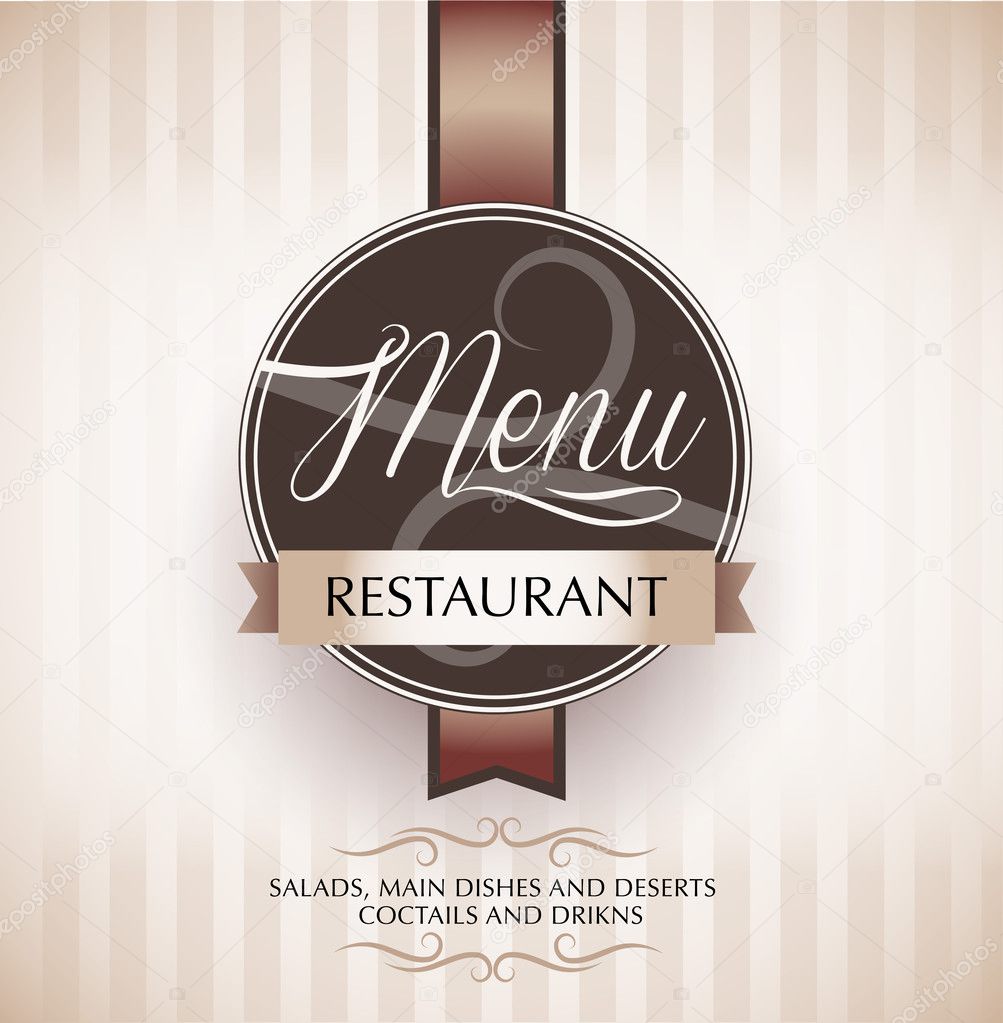 Restaurant menu design template