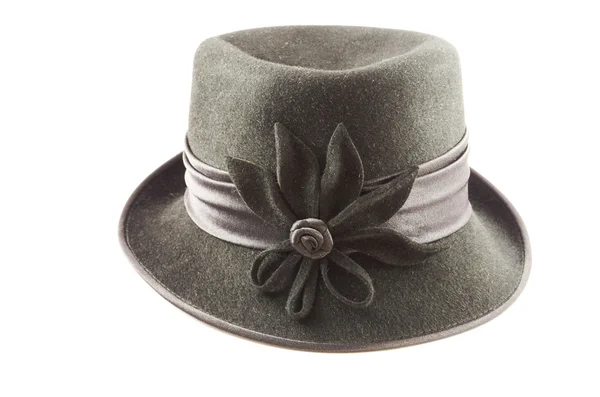 tecrit beyaz zemin üzerine hat.Black Bayan şapka