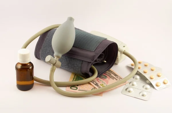 Gıda damga aracı tonometer hapları ve para