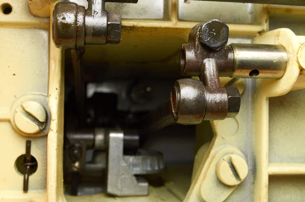 Mechanism.Metal body electric machine close-up — Stock Photo, Image