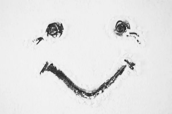 fırın tepsisinin üzerine serpilir un tarafından el ile yapılan flour.drawing