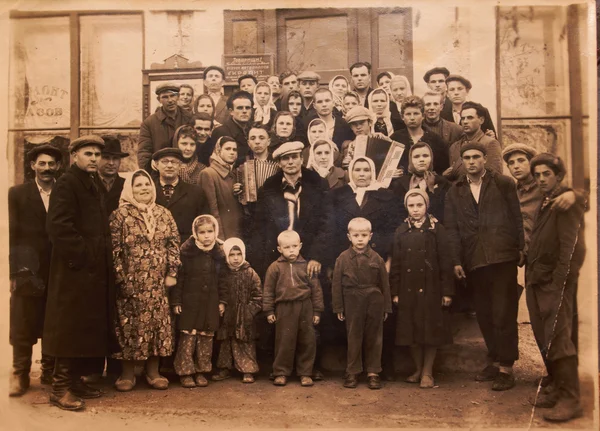 Foto de grupo antiguo — Foto de Stock