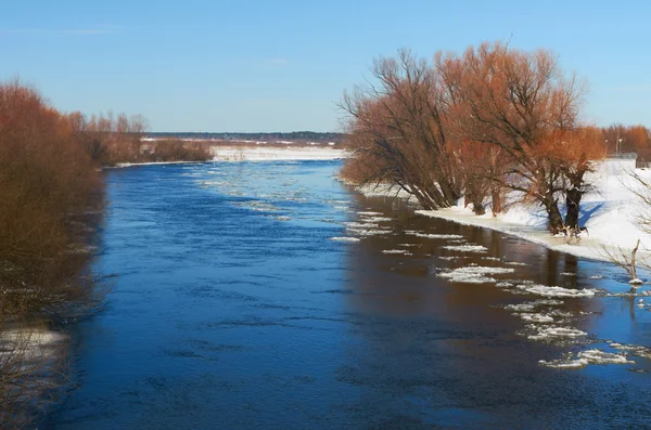 Зимова ріка — стокове фото