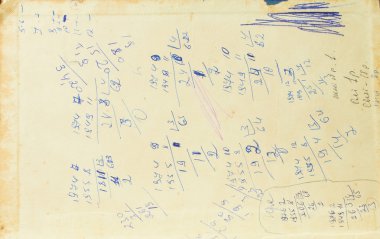 eski sararmış levha