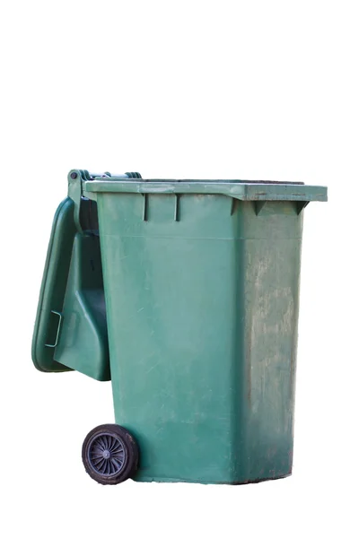 Green garbage bins — Stock Photo, Image