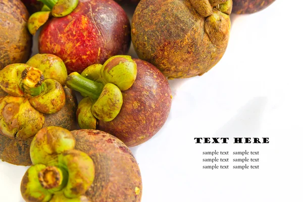 Tropisk frukt, Mangostan — Stockfoto