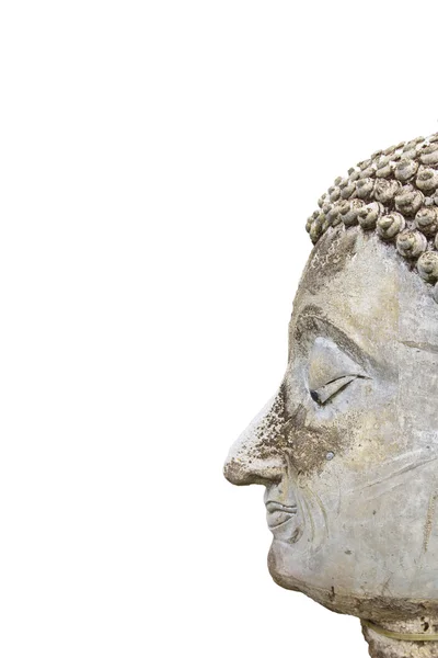 Antigua cara de Buda Tailandia —  Fotos de Stock