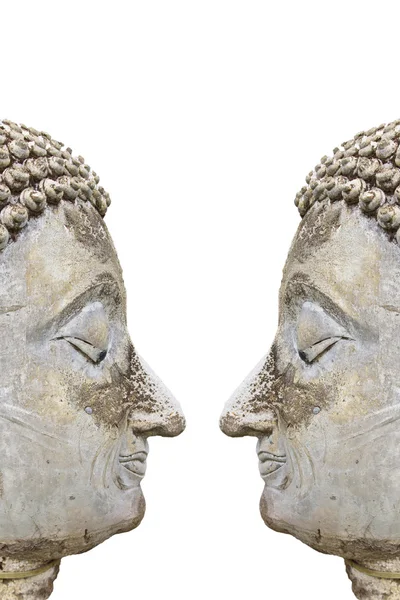 Muinainen Buddha kasvot Thaimaa — kuvapankkivalokuva