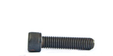 Civata ve vida somunu beyaz izole