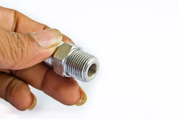 Adapter voor aansluiting van plastic leidingen die gebruikt worden voor de bouw van wa — Stockfoto