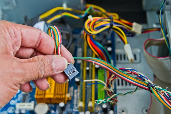 Técnico de reparação de computador — Fotografia de Stock