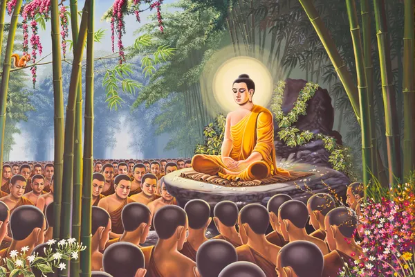 Hanuman resim üzerinde Tapınağı emerald Buda duvar, bangkok