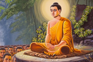 Hanuman resim üzerinde Tapınağı emerald Buda duvar, bangkok