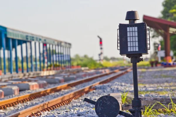 Old railway switching device — Stock Photo, Image