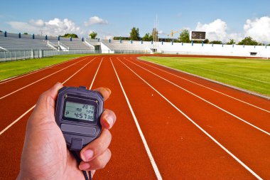 Atletizm sahasında Stopwatch