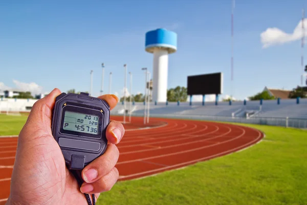 Cronómetro en el campo de atletismo —  Fotos de Stock