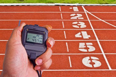 Atletizm sahasında Stopwatch