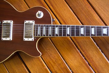 eski ahşap yüzey top Vintage Gitar.