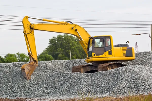 Vrachtwagen backhoe — Stockfoto