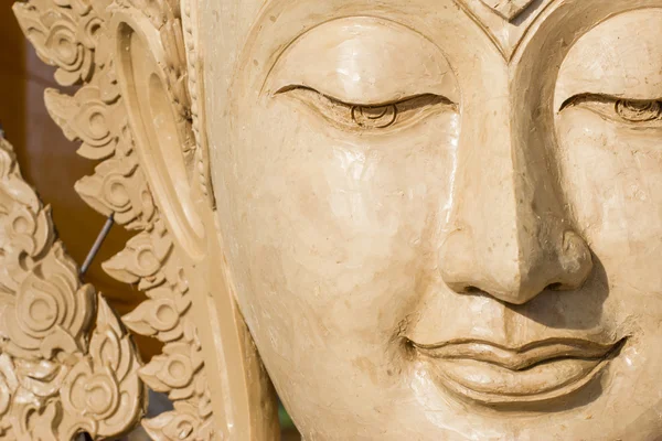 Faccia buddha fa di cera — Foto Stock