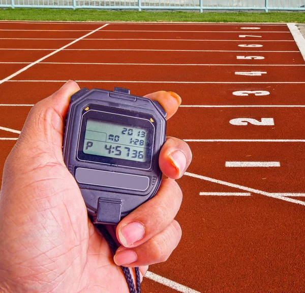 Chronomètre dans le domaine de l'athlétisme — Photo