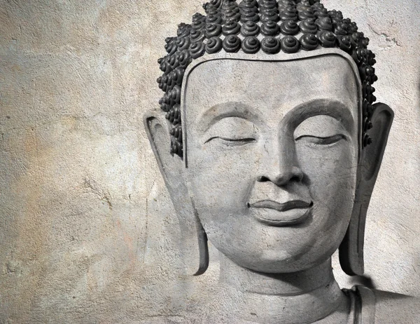 Buddha face makes of wax — Stock Photo, Image