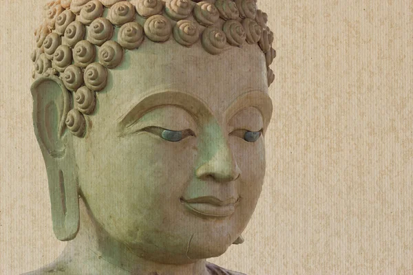 Cara de buddha faz de cera — Fotografia de Stock
