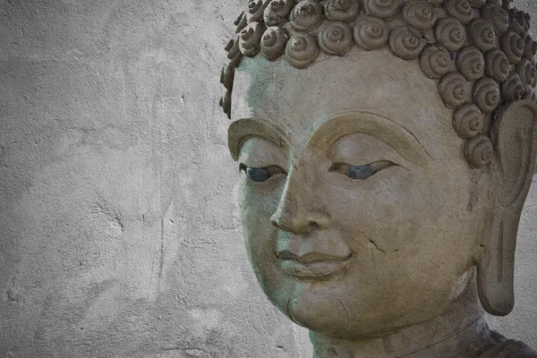 Buddha obličej dělá z vosku — Stock fotografie