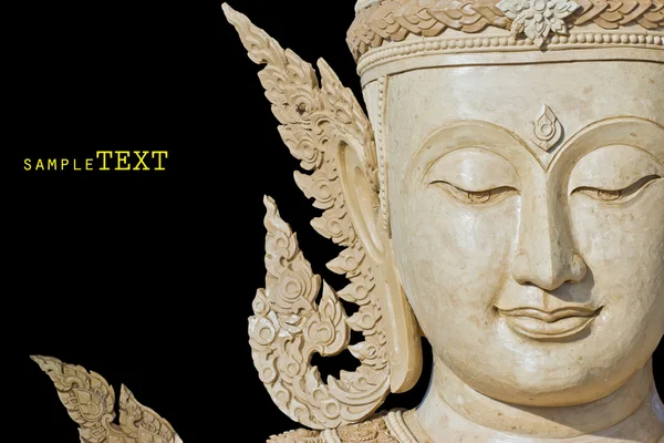 Buddha face makes of wax — Stock Photo, Image