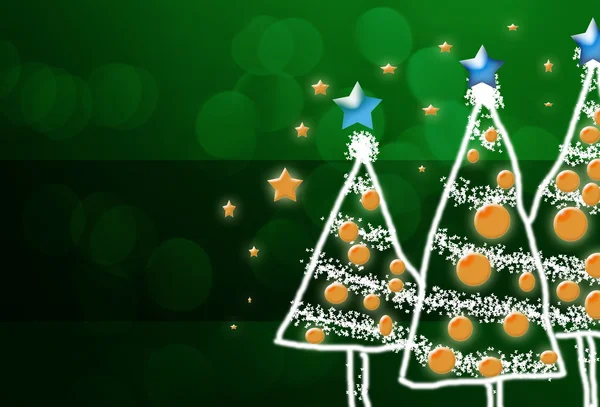 Shinny Christmas Tree, abstract background — Stock Photo, Image