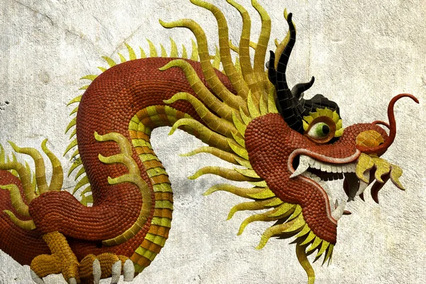 Chinese style dragon statue — Stock Photo, Image