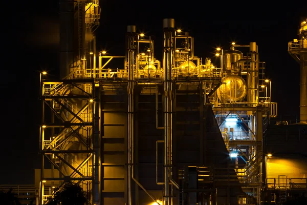 Power station at night — Stock Photo, Image