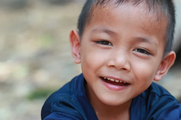 Portrait of a little boy with light and shadow treatment — Stock Photo, Image